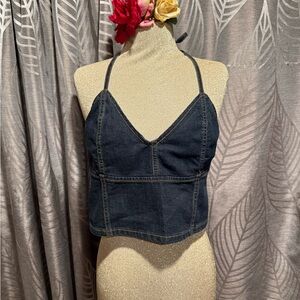 Wild Fable Indigo Denim Halter Top